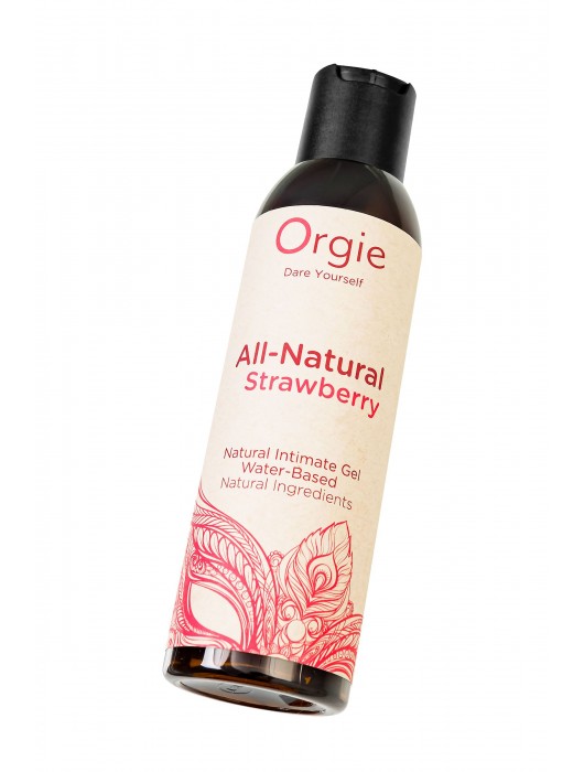 Интимный гель на водной основе All-Natural Strawberry с ароматом клубники - 150 мл. - ORGIE - купить с доставкой в Грозном