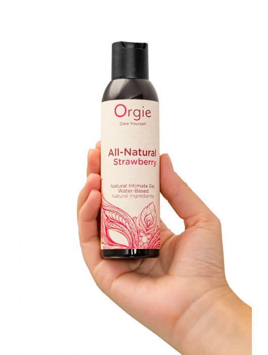Интимный гель на водной основе All-Natural Strawberry с ароматом клубники - 150 мл. - ORGIE - купить с доставкой в Грозном