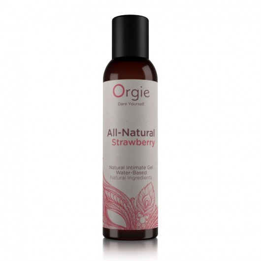 Интимный гель на водной основе All-Natural Strawberry с ароматом клубники - 150 мл. - ORGIE - купить с доставкой в Грозном