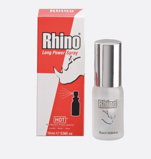 Пролонгирующий спрей для мужчин Rhino - 10 мл. - HOT - купить с доставкой в Грозном
