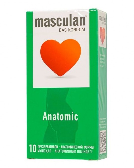 Презервативы анатомической формы Masculan Anatomic - 10 шт. - Masculan - купить с доставкой в Грозном