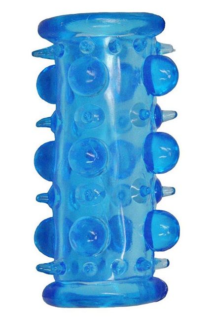 Голубая насадка с шипами и шишечками LUST CLUSTER - Dream Toys - в Грозном купить с доставкой