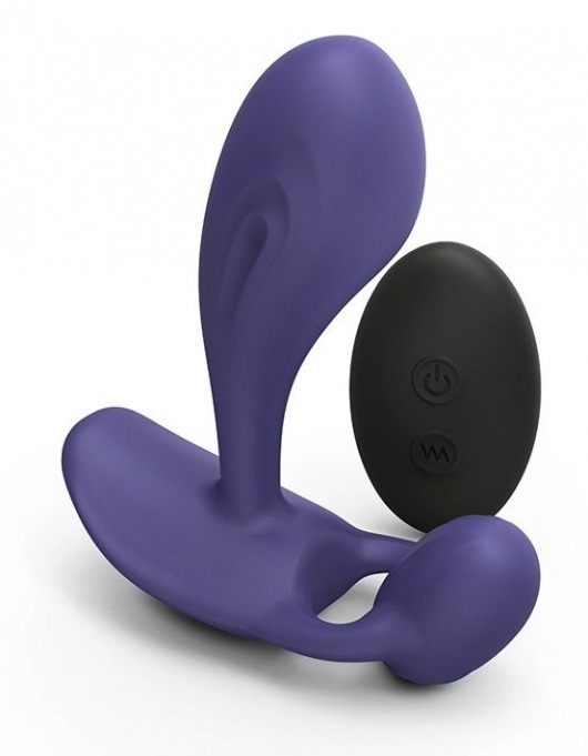 Темно-синий вибромассажер Witty P G Vibrator with Remote Control - Love to Love - в Грозном купить с доставкой