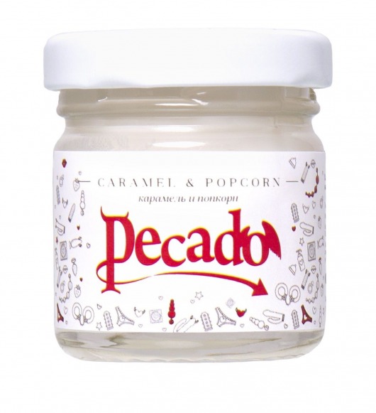 Массажная свеча Caramel   Popcorn - 35 мл. - Pecado - купить с доставкой в Грозном