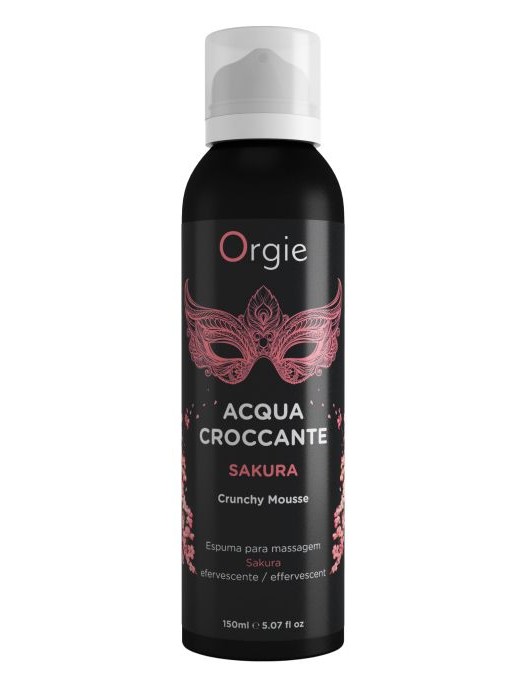 Хрустящая пенка для массажа Orgie Acqua Croccante Sakura с ароматом сакуры - 150 мл. - ORGIE - купить с доставкой в Грозном