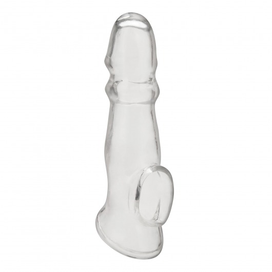 Прозрачная насадка для пениса Girthy Penis Enhancing Sleeve Extension - 17,1 см. - BlueLine - в Грозном купить с доставкой