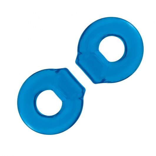Комплект из двух колец для пениса 2-Pack Ultra-Stretch Stamina Endurance Ring - BlueLine - в Грозном купить с доставкой