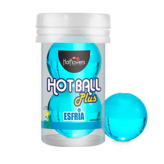 Лубрикант на масляной основе Hot Ball Plus с охлаждающим эффектом (2 шарика по 3 гр.) - HotFlowers - купить с доставкой в Грозном