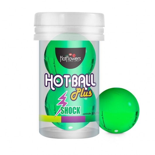 Лубрикант на силиконовой основе Hot Ball Plus с покалывающим эффектом (2 шарика по 3 гр.) - HotFlowers - купить с доставкой в Грозном