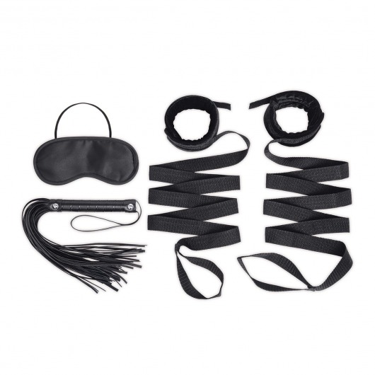 Эротический набор 4PC Bondage Bed Strap   Flogger Kit - Lux Fetish - купить с доставкой в Грозном