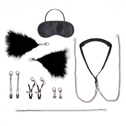 Большой эротический набор из 12 предметов Interchangeable Collar   Nipple Clips Set - Lux Fetish - купить с доставкой в Грозном