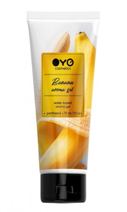 Лубрикант на водной основе OYO Aroma Gel Banana с ароматом банана - 75 мл. - OYO - купить с доставкой в Грозном