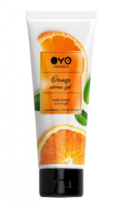 Лубрикант на водной основе OYO Aroma Gel Orange с ароматом апельсина - 75 мл. - OYO - купить с доставкой в Грозном