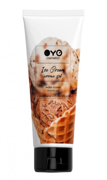 Лубрикант на водной основе OYO Aroma Gel Ice Cream с ароматом пломбира - 75 мл. - OYO - купить с доставкой в Грозном