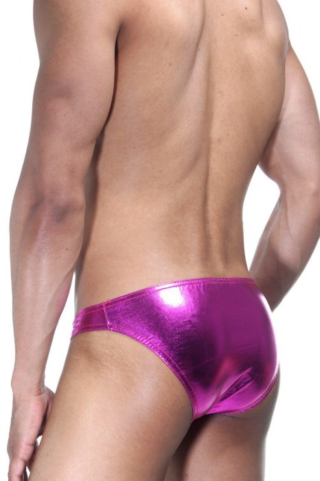 Ярко-розовые блестящие мужские трусы-слипы - Don Moris купить с доставкой