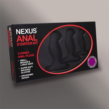 Набор из 3 массажеров простаты чёрного цвета NEXUS ANAL STARTER KIT - Nexus Range - в Грозном купить с доставкой