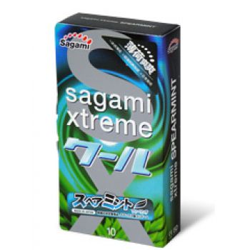 Презервативы Sagami Xtreme Mint с ароматом мяты - 10 шт. - Sagami - купить с доставкой в Грозном