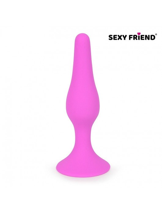 Ярко-розовая анальная втулка - 10 см. - 1137