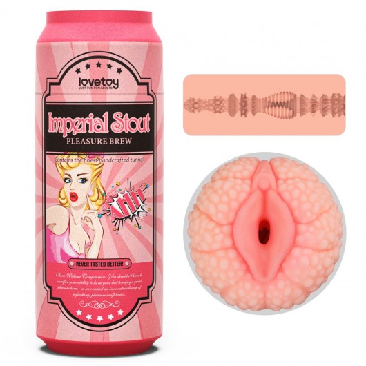 Мастурбатор-вагина Pleasure Brew Masturbator-Imperial Stout в банке - Lovetoy - в Грозном купить с доставкой
