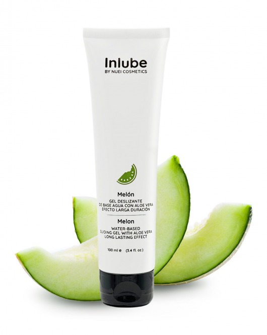 Лубрикант на водной основе Nuei Inlube с алоэ вера и ароматом дыни - 100 мл. - Nuei cosmetics - купить с доставкой в Грозном