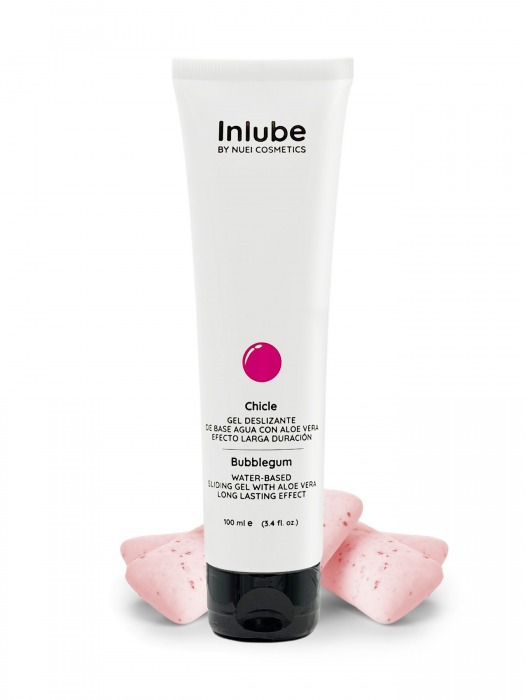 Лубрикант на водной основе Nuei Inlube с алоэ вера и ароматом бабл-гам - 100 мл. - Nuei cosmetics - купить с доставкой в Грозном