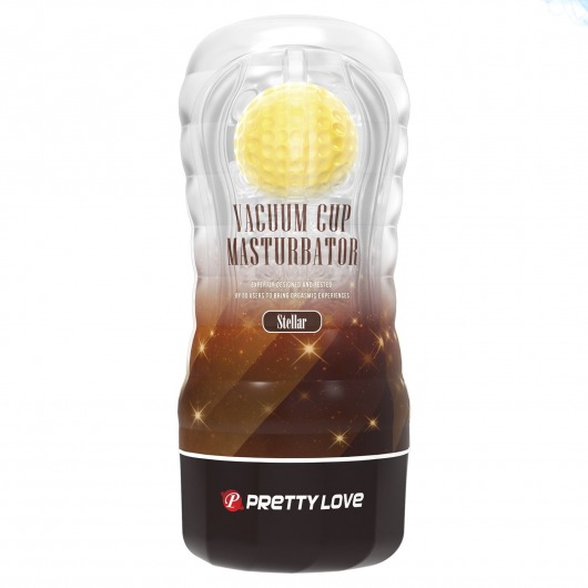 Прозрачный текстурированный мастурбатор Vacuum Cup Masturbator Stellar - Baile - в Грозном купить с доставкой