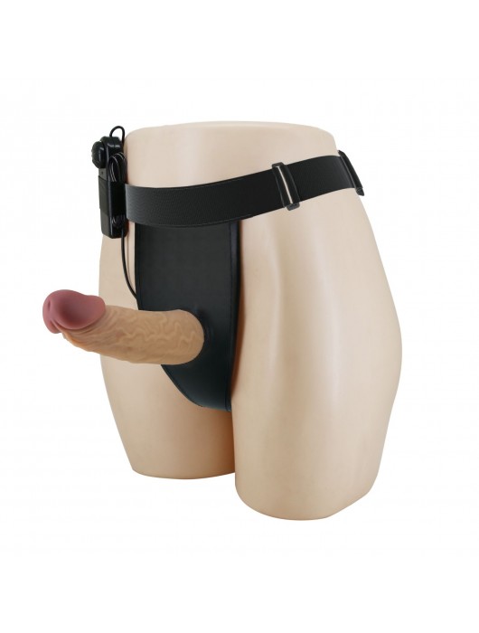 Полый вибрострапон на регулируемых трусиках Draven - 17,5 см. - Baile - купить с доставкой в Грозном