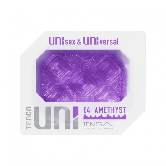 Фиолетовый мастурбатор-стимулятор Tenga Uni Amethyst - Tenga - в Грозном купить с доставкой