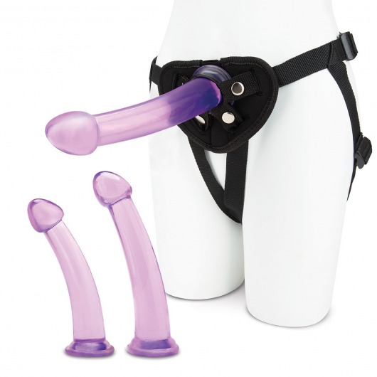 Тренировочный набор с тремя насадками Pegging Training Set - Lux Fetish - купить с доставкой в Грозном