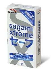 Презервативы Sagami Xtreme Ultrasafe с двойным количеством смазки - 10 шт. - Sagami - купить с доставкой в Грозном