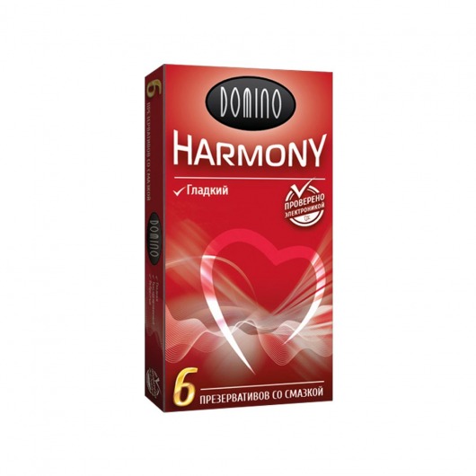 Гладкие презервативы Domino Harmony - 6 шт. - Domino - купить с доставкой в Грозном