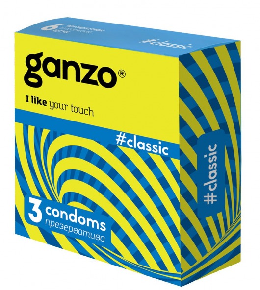 Классические презервативы с обильной смазкой Ganzo Classic - 3 шт. - Ganzo - купить с доставкой в Грозном