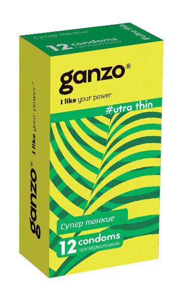 Ультратонкие презервативы Ganzo Ultra thin - 12 шт. - Ganzo - купить с доставкой в Грозном