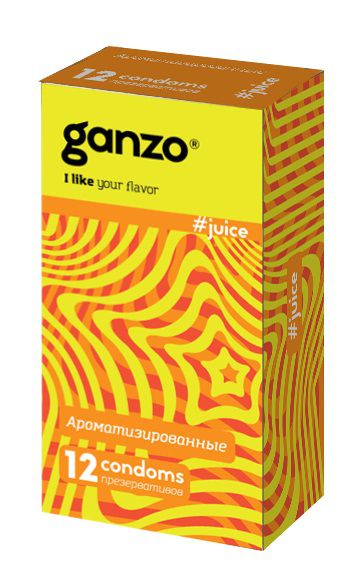 Ароматизированные презервативы Ganzo Juice - 12 шт. - Ganzo - купить с доставкой в Грозном