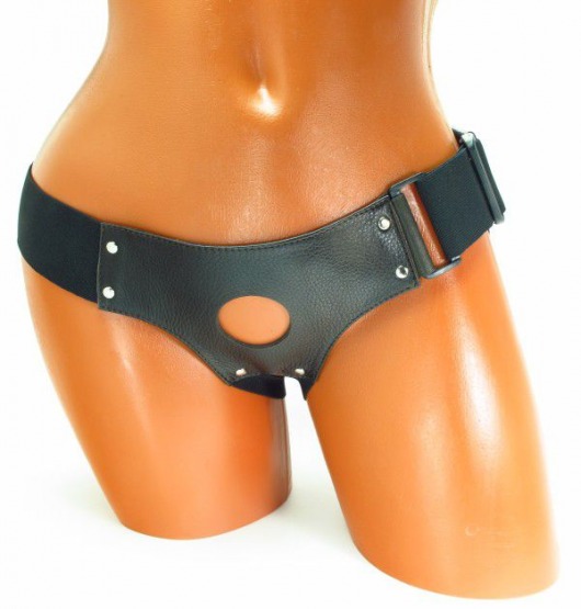 Трусики для страпона коричневого цвета - БДСМ Арсенал - купить с доставкой в Грозном