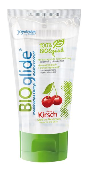 Гель-лубрикант на водной основе с ароматом вишни BIOglide Kirsch - 80 мл. - Joy Division - купить с доставкой в Грозном