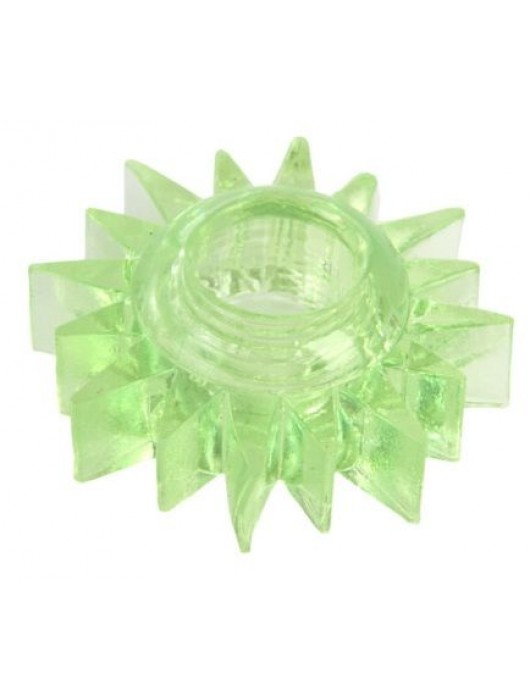 Зеленое эрекционное кольцо-солнце - Toyfa Basic - в Грозном купить с доставкой