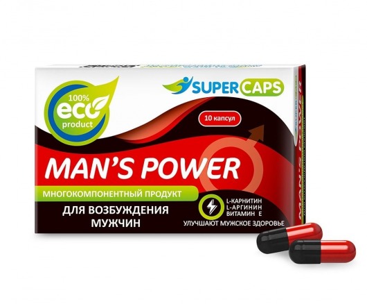 Возбуждающее средство Man’s power - 10 капсул (+1 в подарок) - SuperCaps - купить с доставкой в Грозном