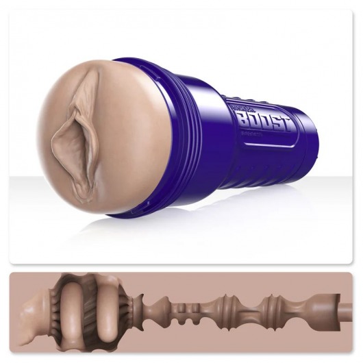 Телесный мастурбатор-вагина Fleshlight Boost Bang - Fleshlight - в Грозном купить с доставкой