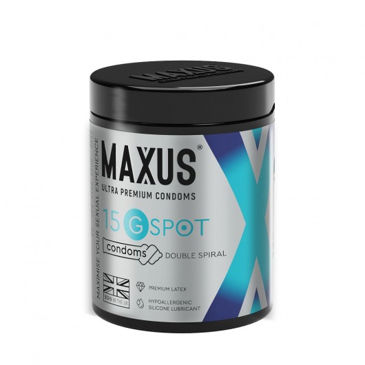 Гладкие презервативы Maxus G spot с двойной спиралью - 15 шт. - Maxus - купить с доставкой в Грозном