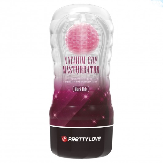 Прозрачный текстурированный мастурбатор Vacuum Cup Masturbator Black Hole - Baile - в Грозном купить с доставкой
