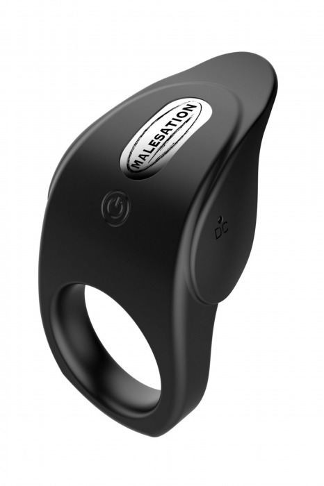 Черное эрекционное виброкольцо Vibro Lust Ring - MALESATION - в Грозном купить с доставкой