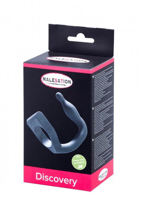 Эрекционное кольцо с вибровтулкой Discovery - MALESATION - в Грозном купить с доставкой