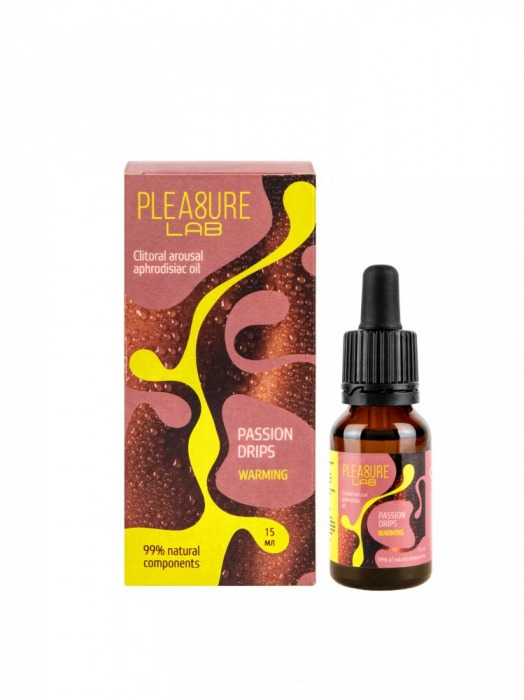 Капли с согревающим эффектом Passion Drips Warming - 15 мл. - Pleasure Lab - купить с доставкой в Грозном