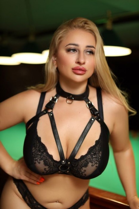 Черная кожаная сбруя с ошейником plus size из нежной кожи - БДСМ Арсенал - купить с доставкой в Грозном