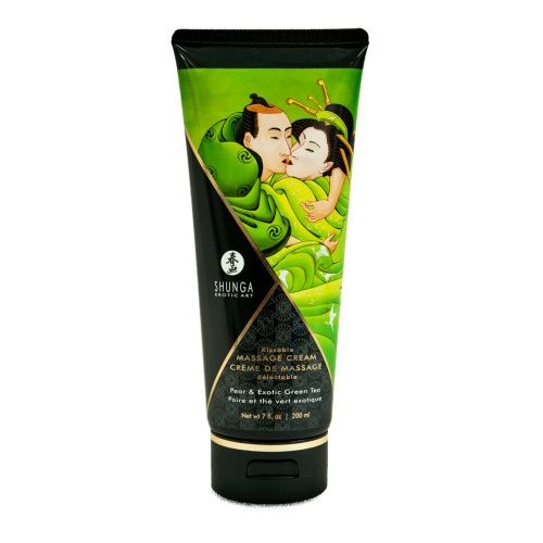 Массажный крем для тела с ароматом груши и зелёного чая Pear   Exotic Green Tea - 200 мл. - Shunga - купить с доставкой в Грозном