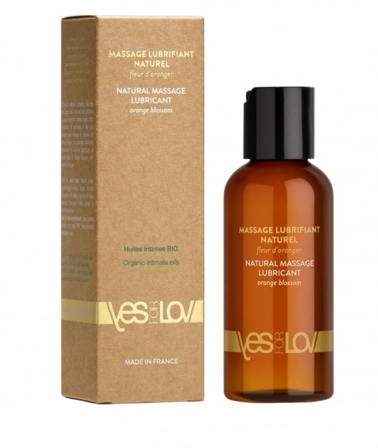 Натуральная массажная смазка Natural Lubricant Orange Blossom - 100 мл. - YESforLOV - купить с доставкой в Грозном