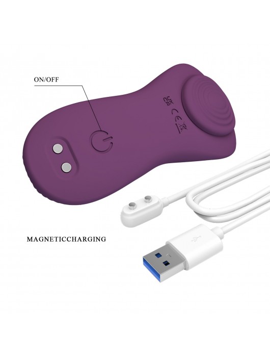 Фиолетовый вибратор в труски Mane с управлением через приложение - Baile