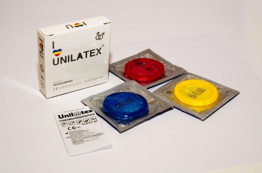 Разноцветные ароматизированные презервативы Unilatex Multifruits - 3 шт. - Unilatex - купить с доставкой в Грозном