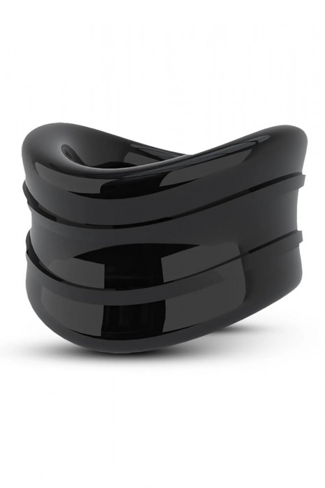 Черное эрекционное кольцо на мошонку Beef Ball Stretcher Snug - Blush Novelties - в Грозном купить с доставкой